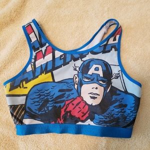 Captain America Sports Bra